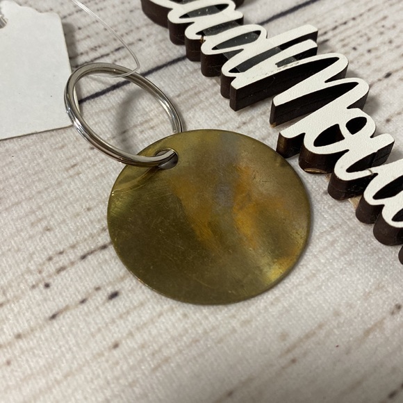 *DO HARD THINGS Inspirational Handmade Hand Stamped Metal Upcycled Keyring - Picture 4 of 6